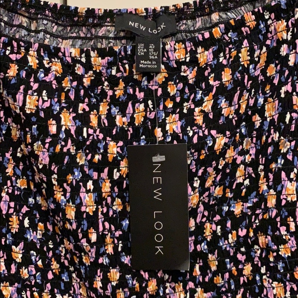 Size 10, ASOS (New Look) Smocked Blouse - Picture 2 of 4
